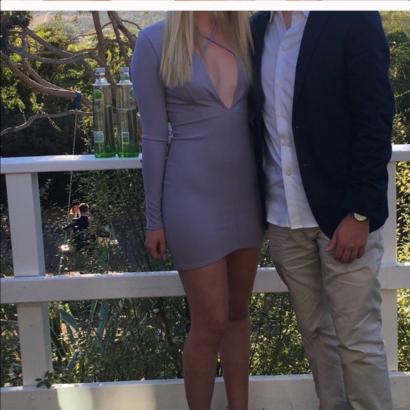 Grey/purple Missguided bodycon - Picture 3 of 3